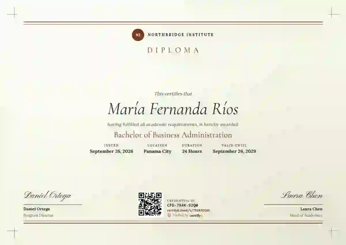 Plantilla de certificado Letterpress Vermilion de diploma académico