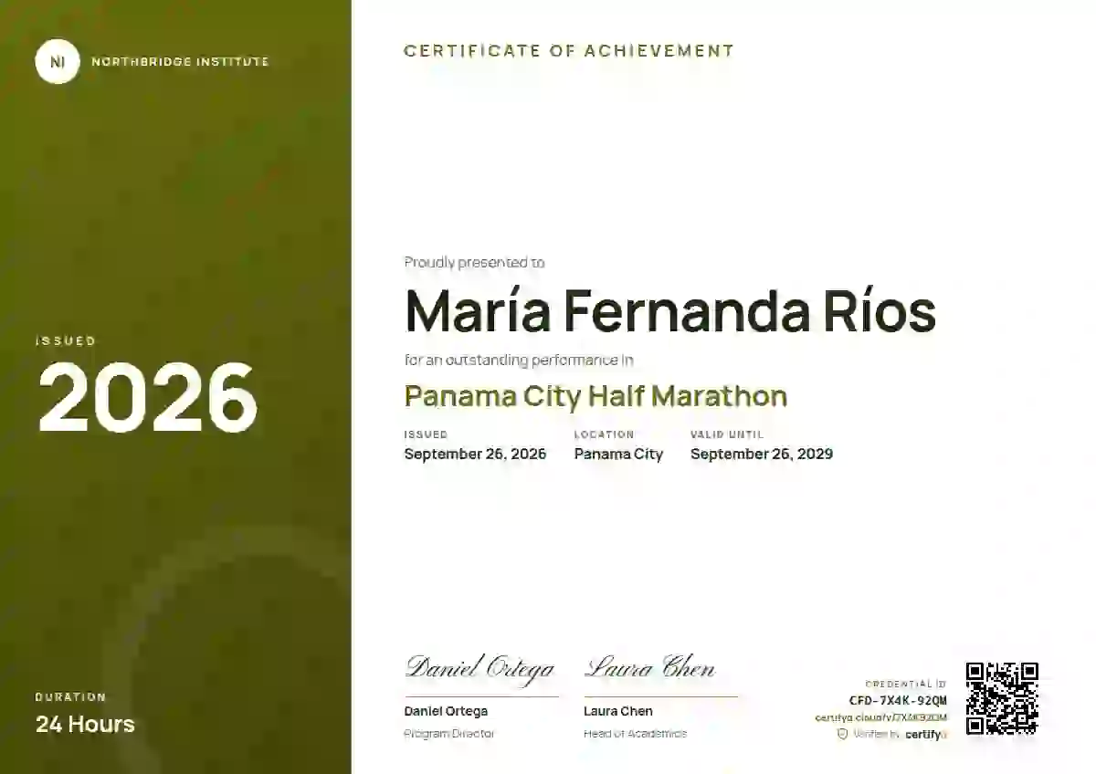 Level Ladder Soft Lime sports certificate template
