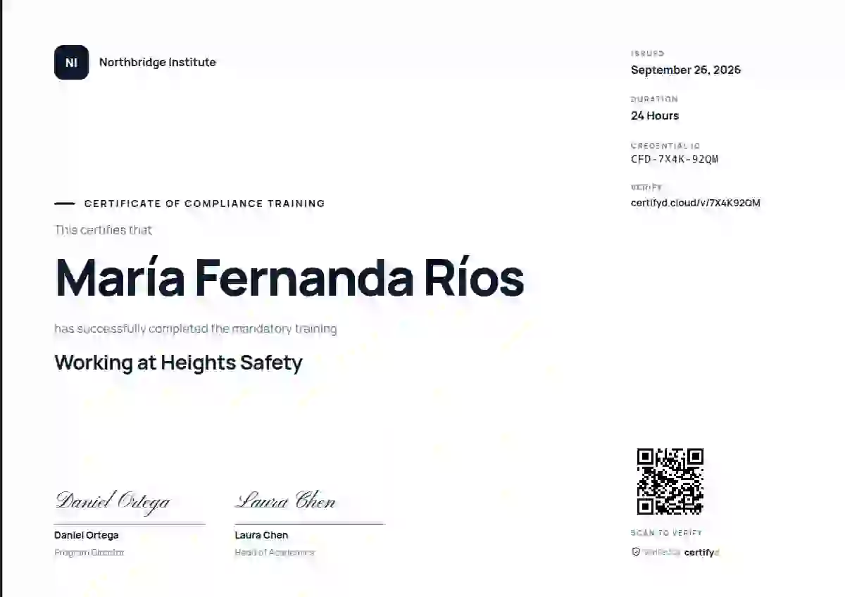 Modern Minimal Graphite compliance and safety certificate template