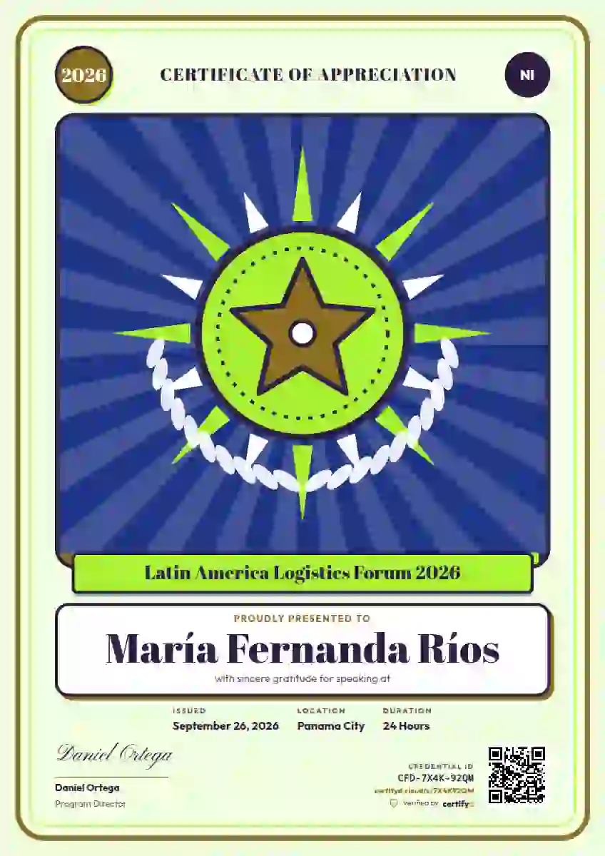 Plantilla de certificado Loteria Card Marigold de ponente de conferencia