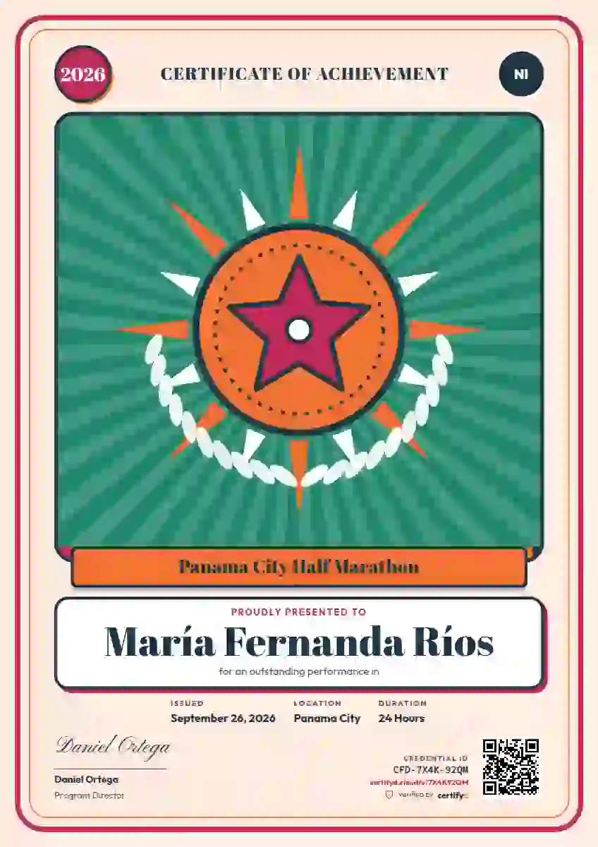 Loteria Card Ruby sports certificate template