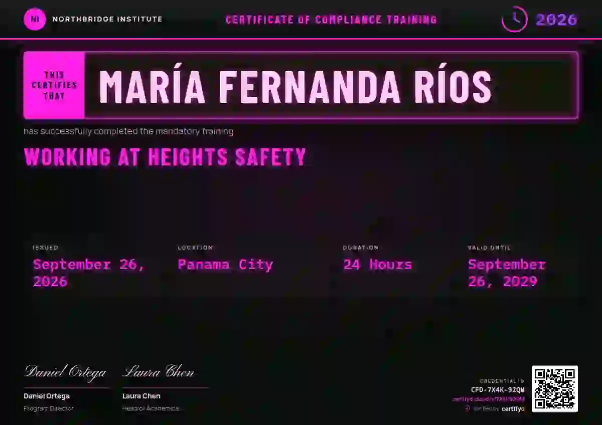 Plantilla de certificado Scoreboard Fuchsia de cumplimiento y seguridad
