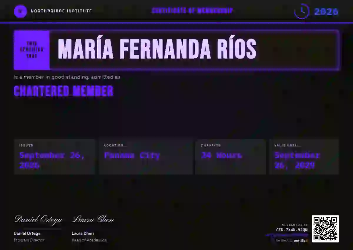 Scoreboard Violet membership certificate template