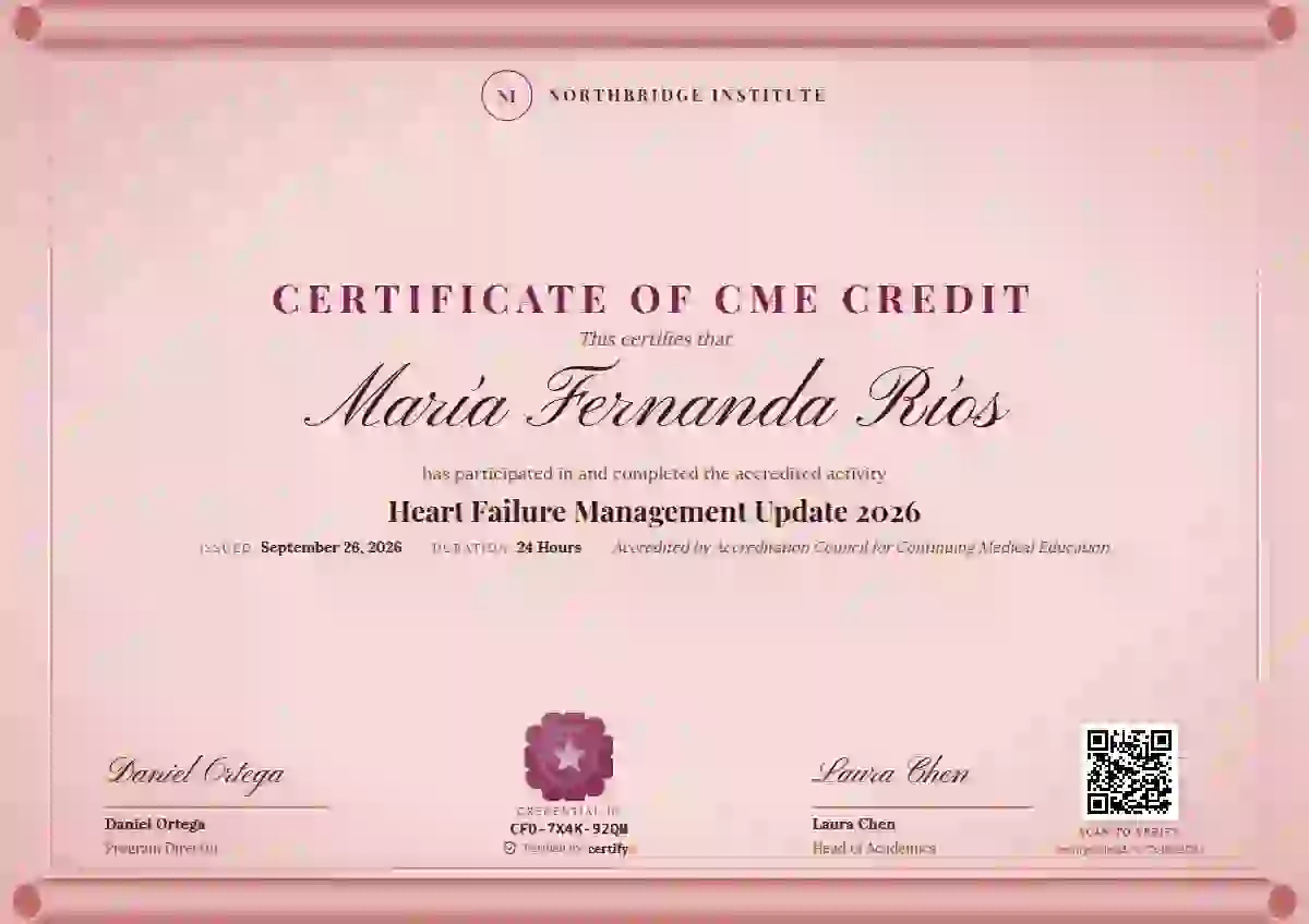 Scroll Parchment Raspberry healthcare and cme certificate template