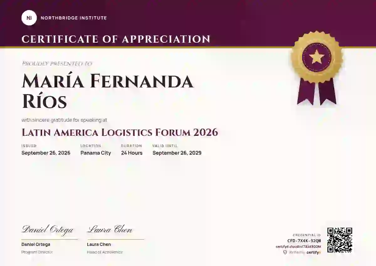 Seal Masthead Raspberry conference speaker certificate template
