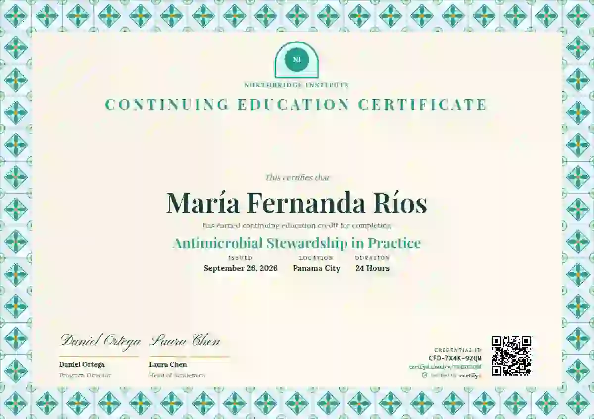 Talavera Frame Seafoam continuing education certificate template