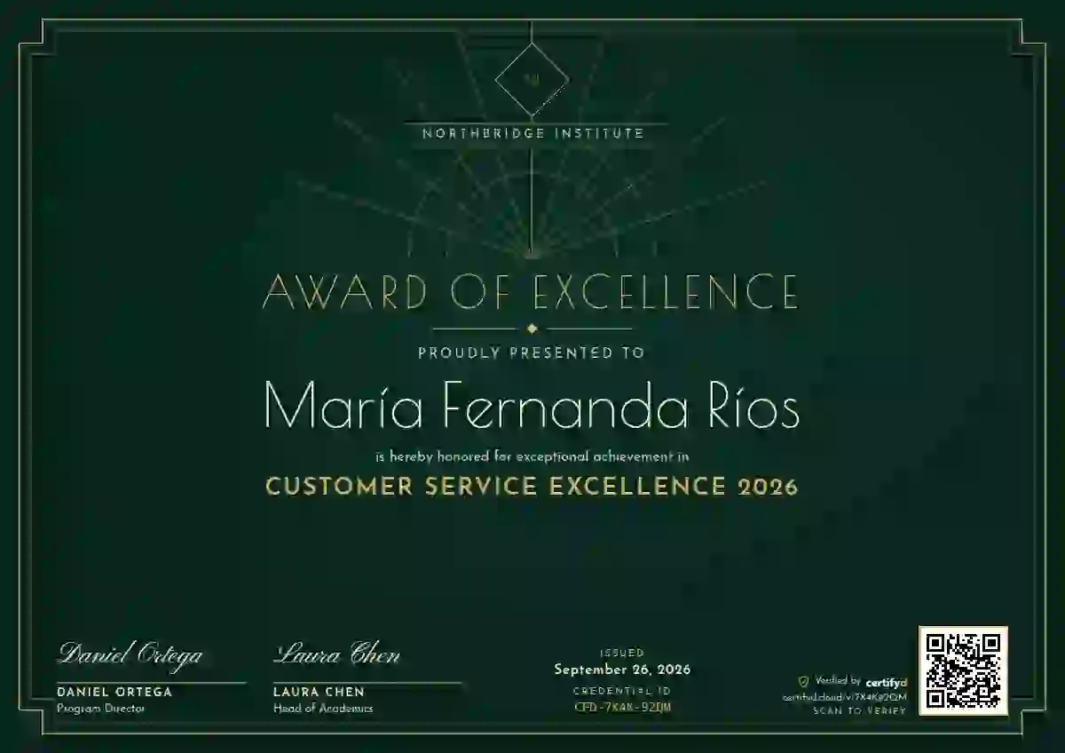 Art Deco Emerald awards and achievement certificate template