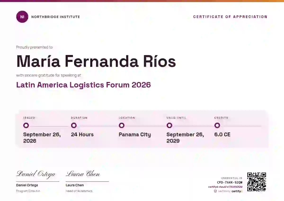 Training Timeline Magenta conference speaker certificate template