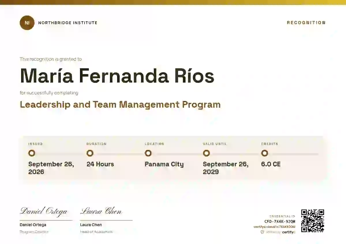 Training Timeline Amber latin america certificate template