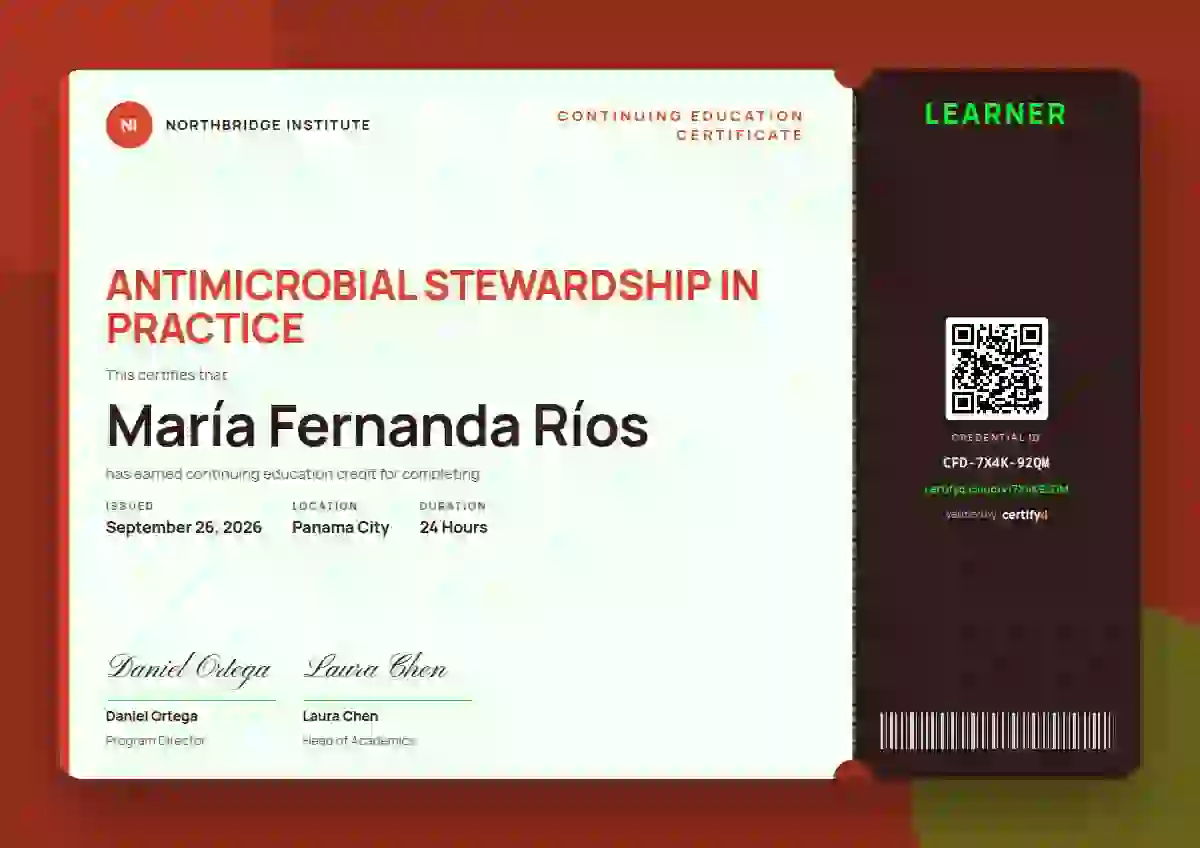 Workshop Ticket Vermilion continuing education certificate template