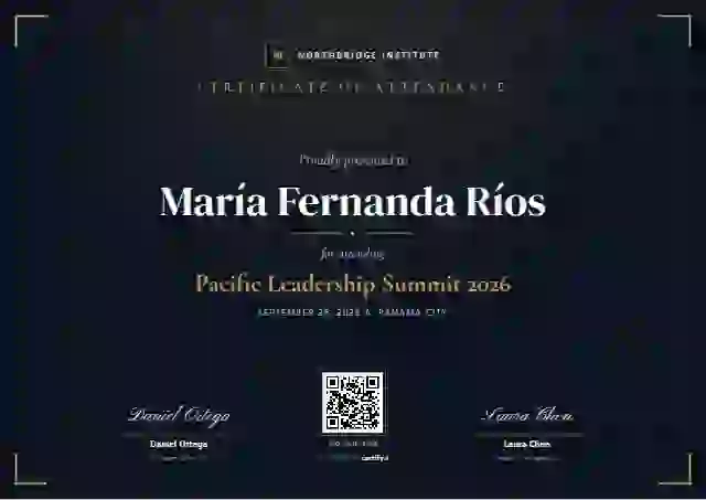Plantilla de certificado Nocturne de asistencia a eventos