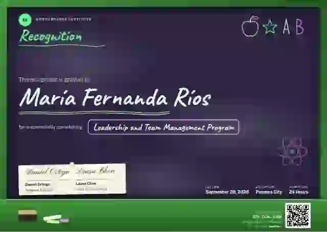 Chalkboard Meadow Heavy Dust latin america certificate template