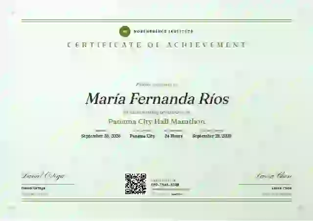 Letterpress Lime Fine Rule sports certificate template