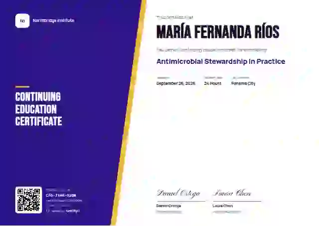 Plantilla de certificado Split Panel Violet No Ghost de educación continua