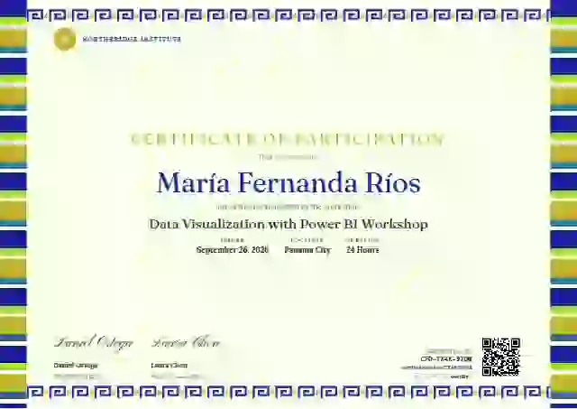 Greca Folk Ultramarine No Sun webinar and workshop certificate template