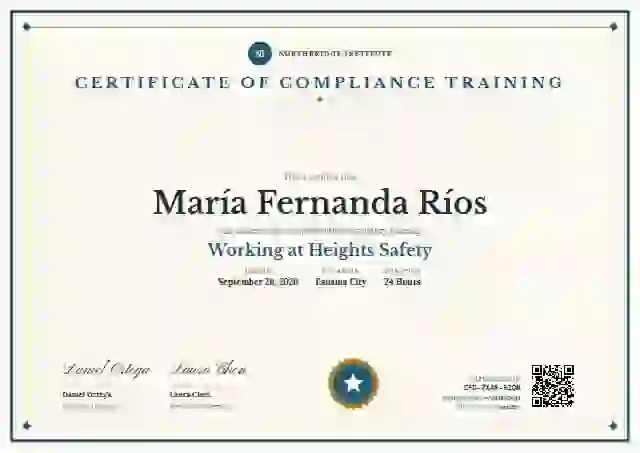 Double Frame Diploma Cerulean No Strip compliance and safety certificate template