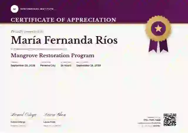 Seal Masthead Fuchsia Short Band volunteer appreciation certificate template