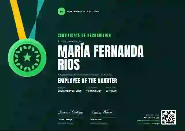 Sports Medal Meadow Faint Stripes employee recognition certificate template