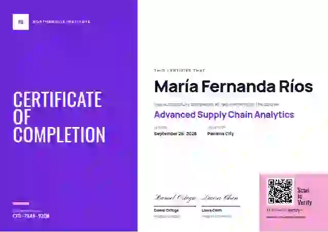 Color Block Grape No Year course completion certificate template