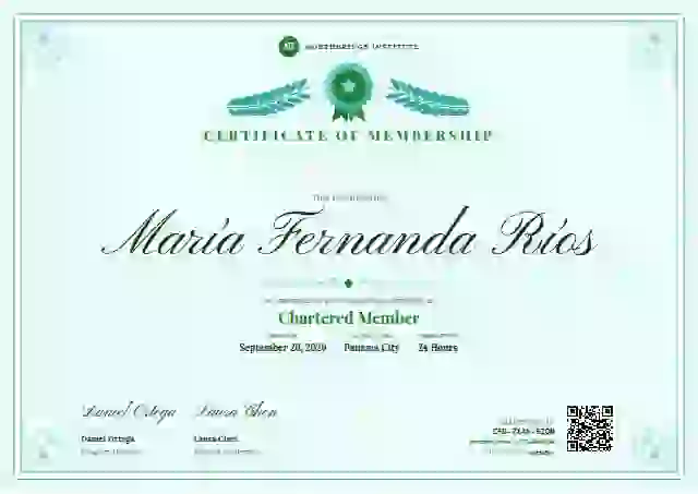 Diploma de Honor Meadow Faint Scrolls membership certificate template