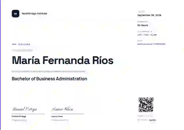 Modern Minimal Soft Violet Hairline Bar academic diploma certificate template