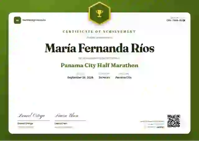 Icon Badge Lime No Halo sports certificate template
