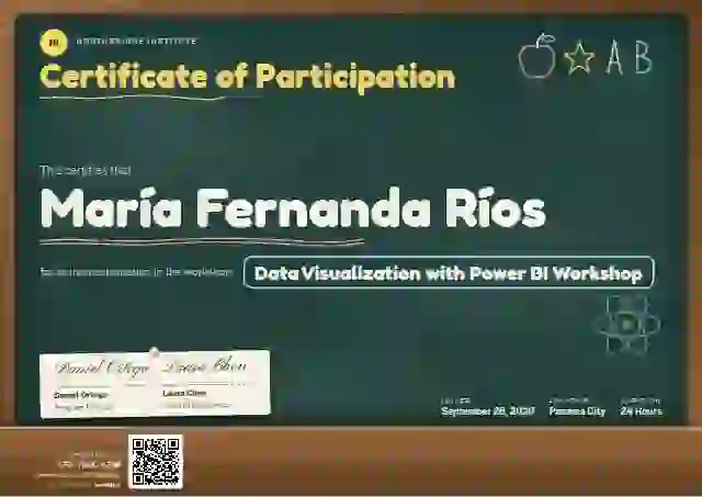 Chalkboard Marigold No Eraser webinar and workshop certificate template