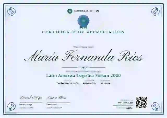 Diploma de Honor Seafoam No Laurel conference speaker certificate template