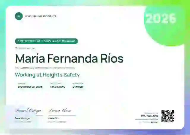 Aurora Gradient Seafoam Narrow Margin compliance and safety certificate template