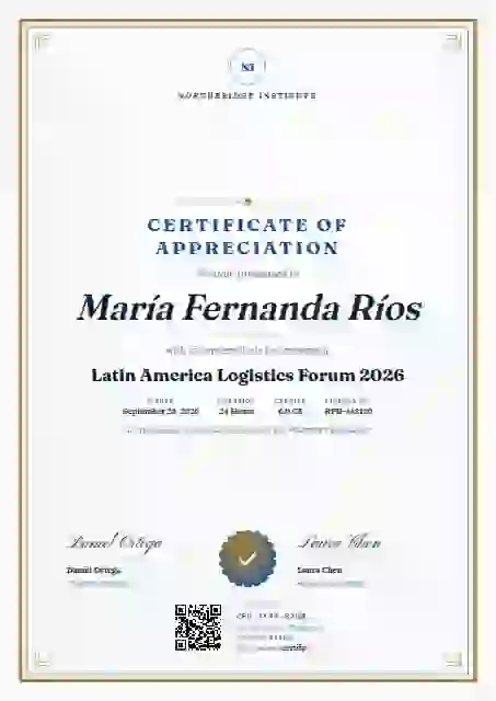 Portrait Classic Slate Bold Frame conference speaker certificate template