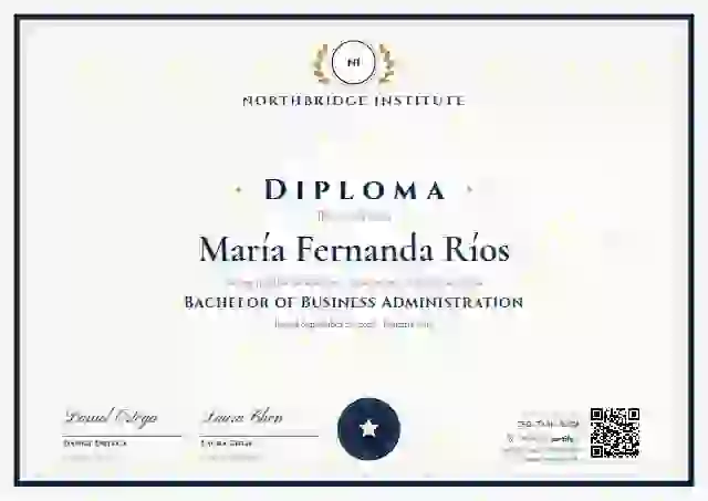 Academic Crest Oxford academic diploma certificate template