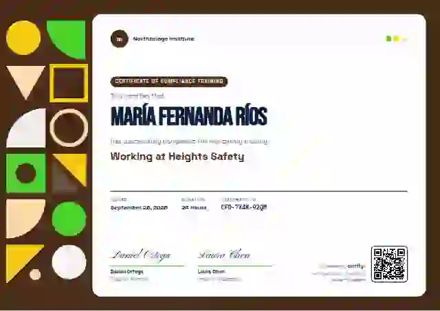 Geometric Fern Bebas Spacegrotesk compliance and safety certificate template