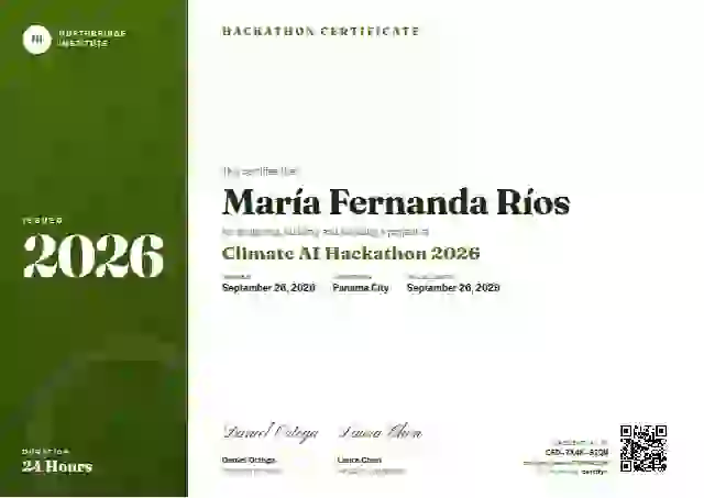 Level Ladder Lime Narrow Panel hackathon certificate template