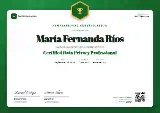 Icon Badge Forest Bold Halo professional certification certificate template