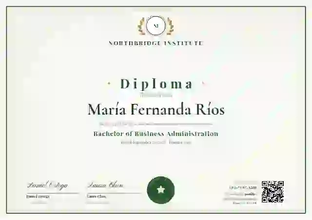 Academic Crest Forest academic diploma certificate template