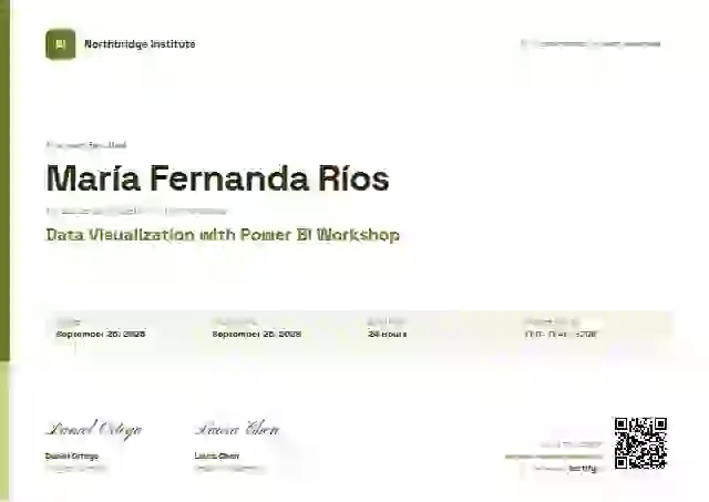 Corporate Clean Lime No Rings webinar and workshop certificate template