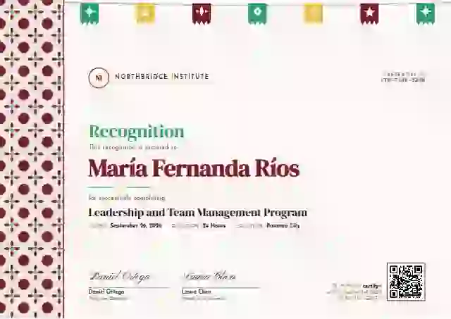Latin Heritage Pomegranate Wide Band latin america certificate template