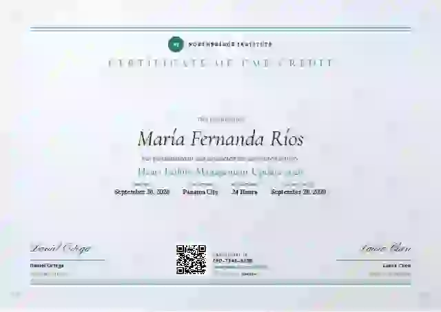 Letterpress Seafoam Fine Rule healthcare and cme certificate template