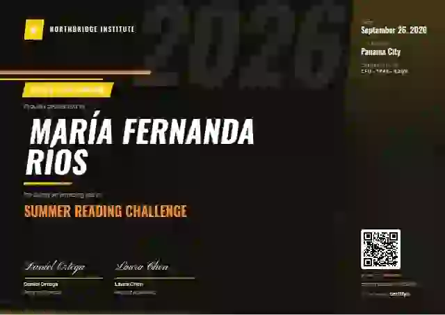 Sports Dynamic Gold Bold Stripes school and kids certificate template