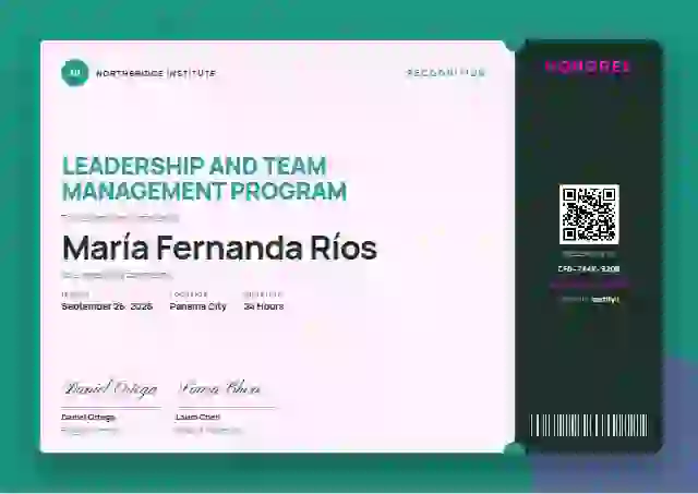 Workshop Ticket Seafoam Narrow Stub latin america certificate template