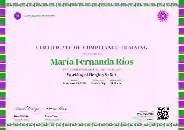 Greca Folk Meadow Narrow Stripe compliance and safety certificate template