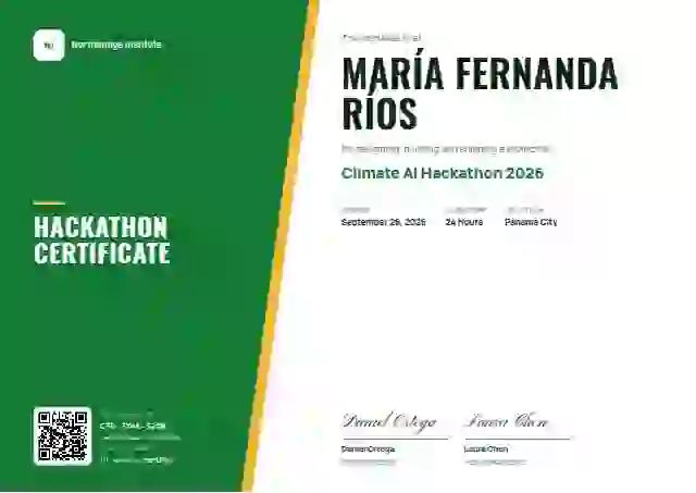Split Panel Forest No Ghost hackathon certificate template