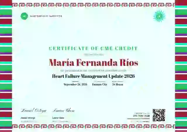 Greca Folk Ruby Wide Stripe healthcare and cme certificate template