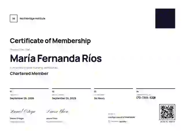Swiss Grid Ultramarine Huge Square membership certificate template