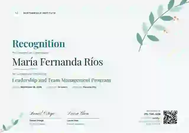 Botanical Ocean latin america certificate template