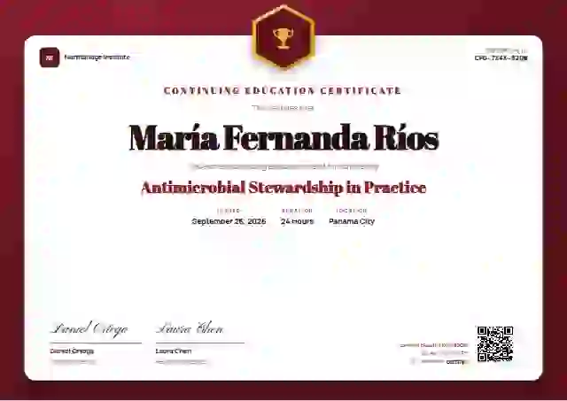 Icon Badge Crimson No Halo continuing education certificate template