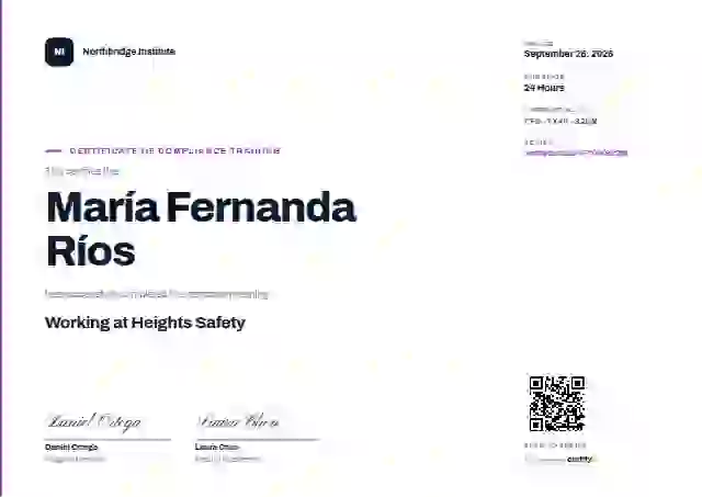 Modern Minimal Soft Orchid Hairline Bar compliance and safety certificate template