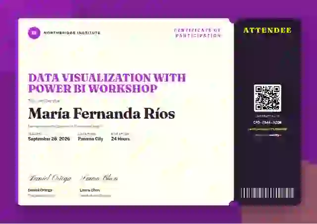 Workshop Ticket Orchid Narrow Stub webinar and workshop certificate template