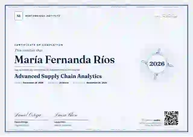 Guilloche Navy Thin Frame course completion certificate template