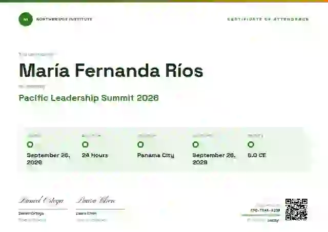 Training Timeline Fern Thin Bar event attendance certificate template
